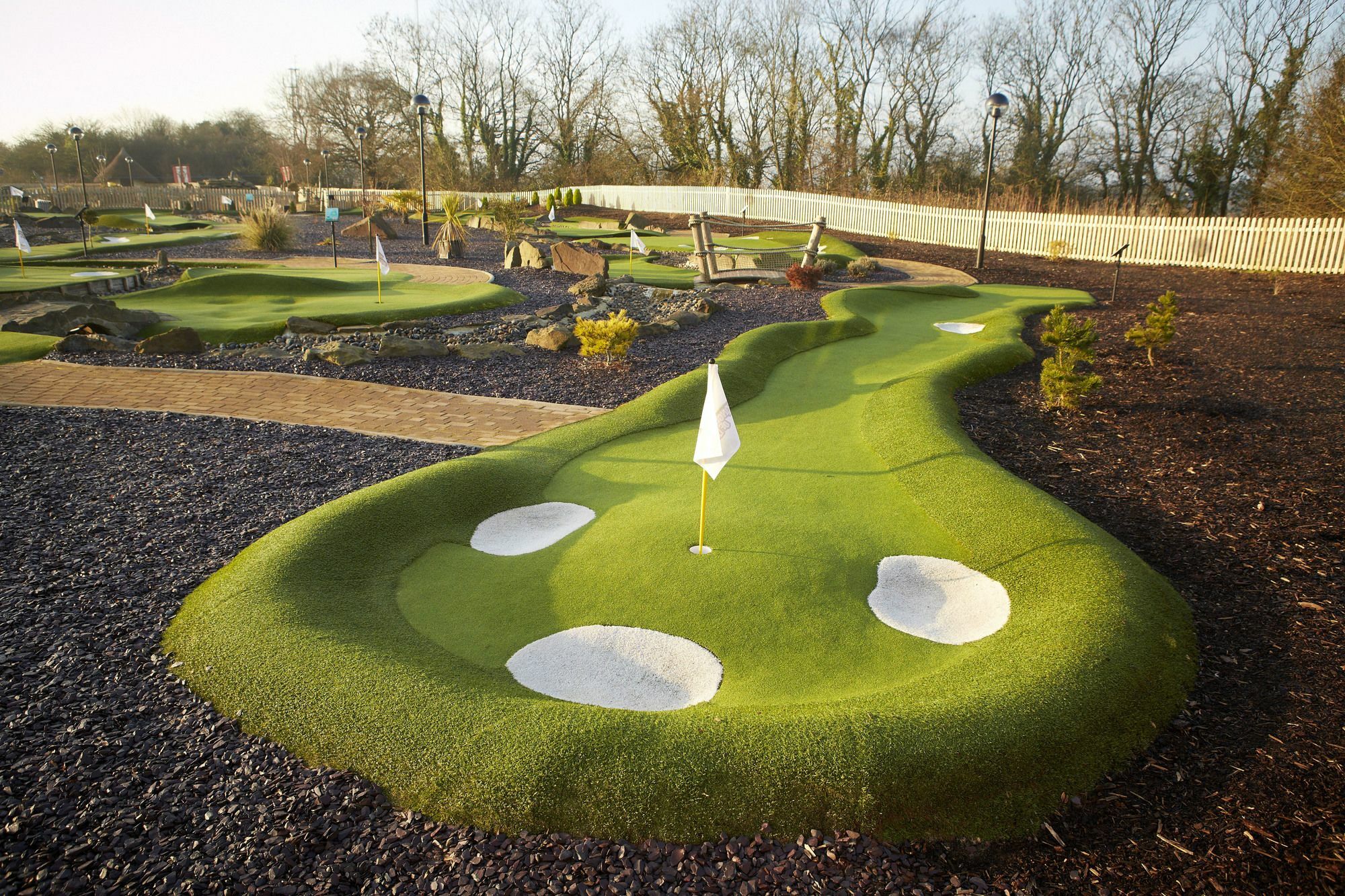 The Celtic Manor Resort Ньюпорт Экстерьер фото A putting green at a golf course